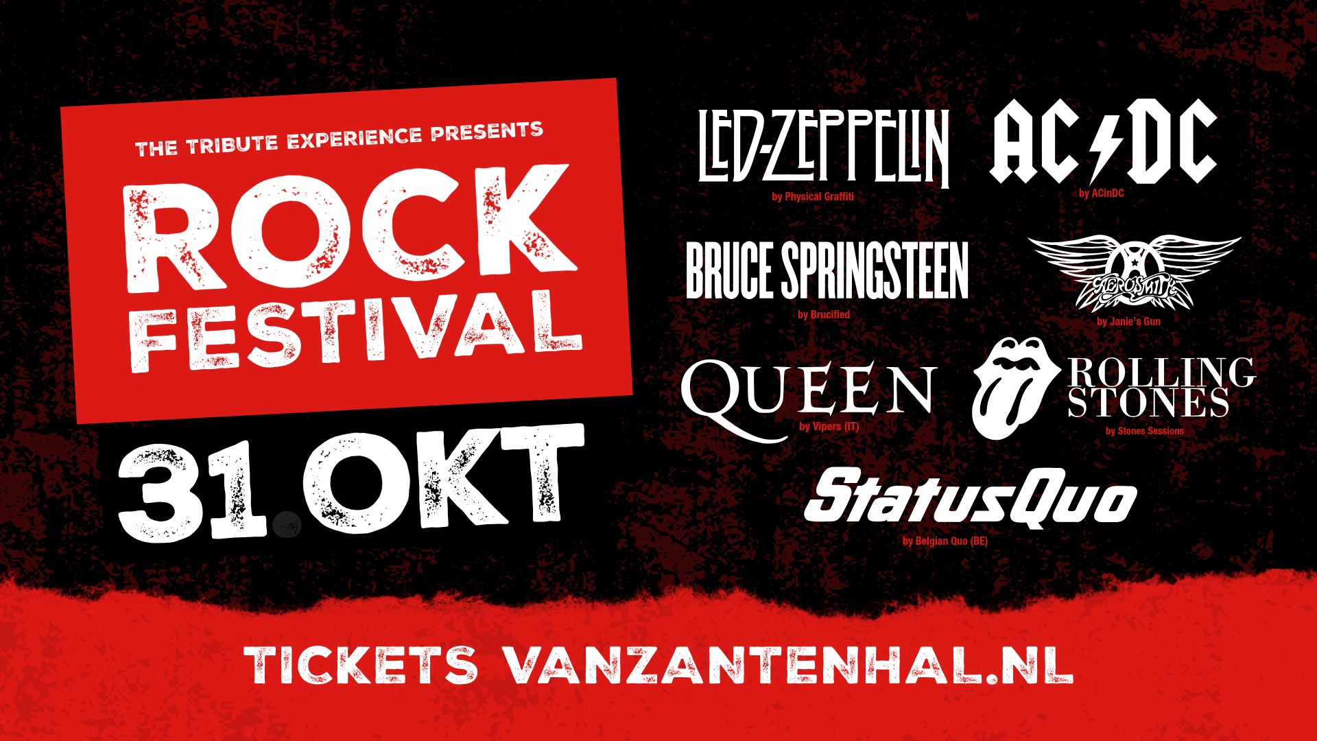 Rock Festival 2026 vanzantenhal 31 okt