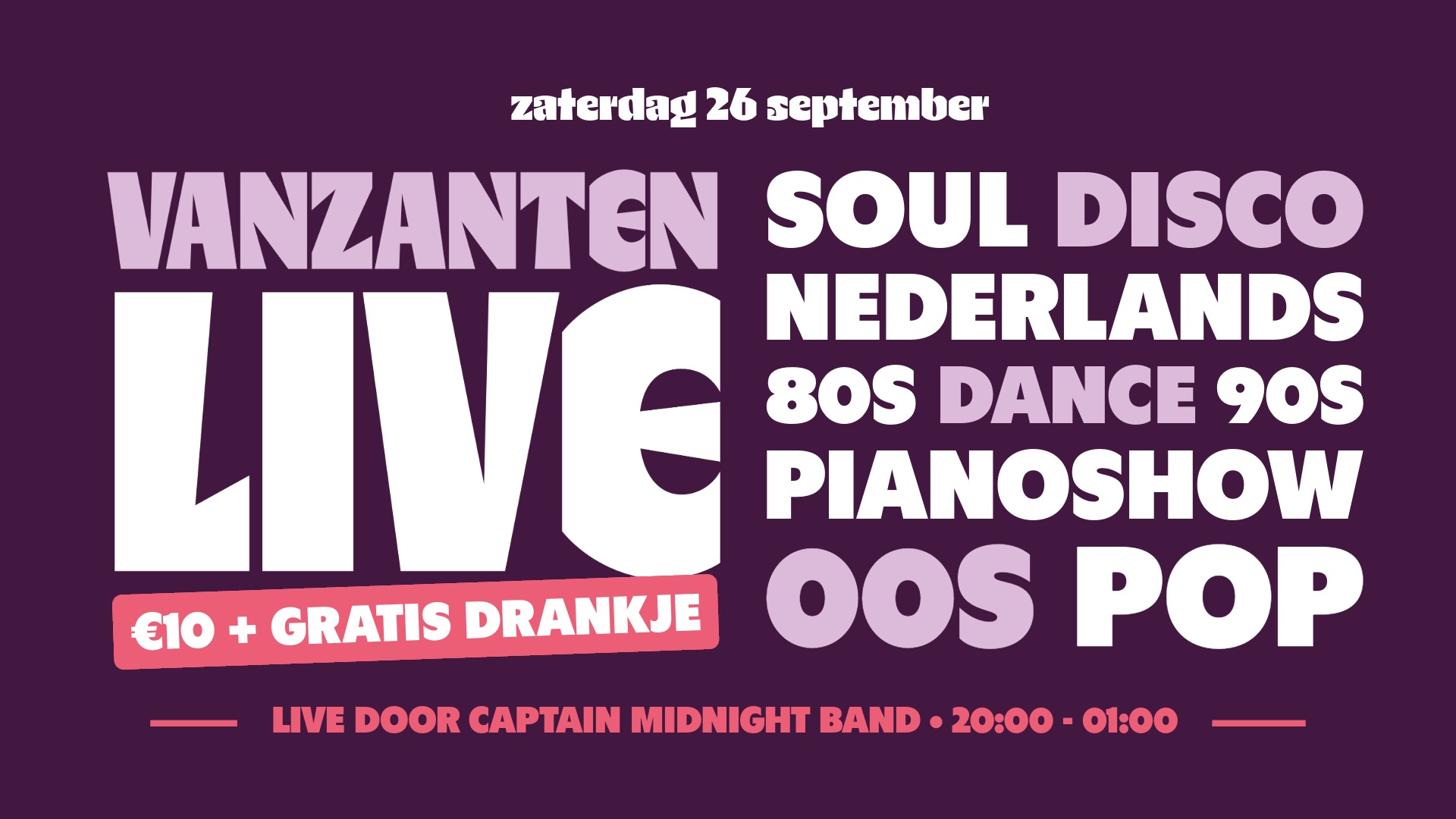 Vanzanten LIVE 2026 - Captain Midnight Band